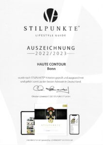 Haute Contour Stilpunkte Auszeichnung Bonn